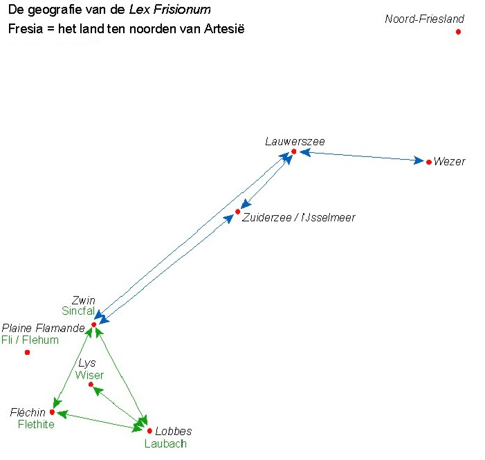 Geografie Lex Frisionum