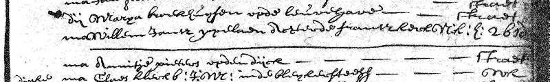 Begraafinschrijving 1703