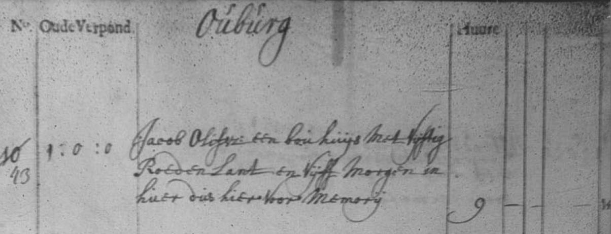 Inschrijving Verpondingen Bergen, 1731