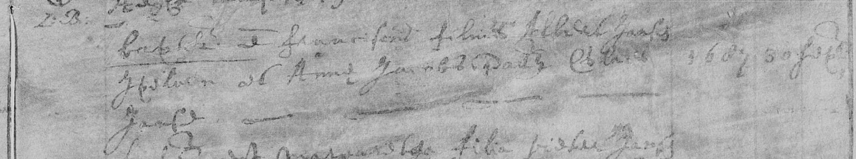 Doopinschrijving 1687