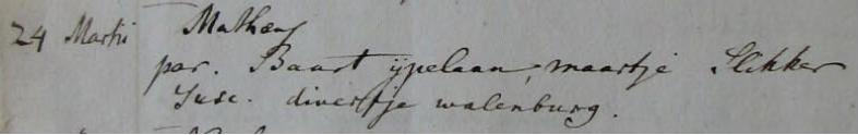 R.K. doopinschrijving Tewis IJpelaan, Limmen 1777