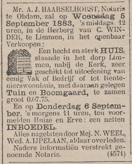 Notariële advertentie