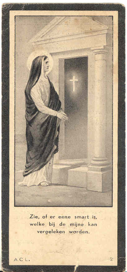 Bidprentje Anna van Dijk