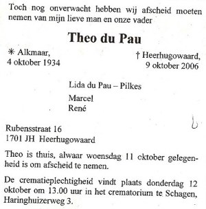 Overlijdensbericht